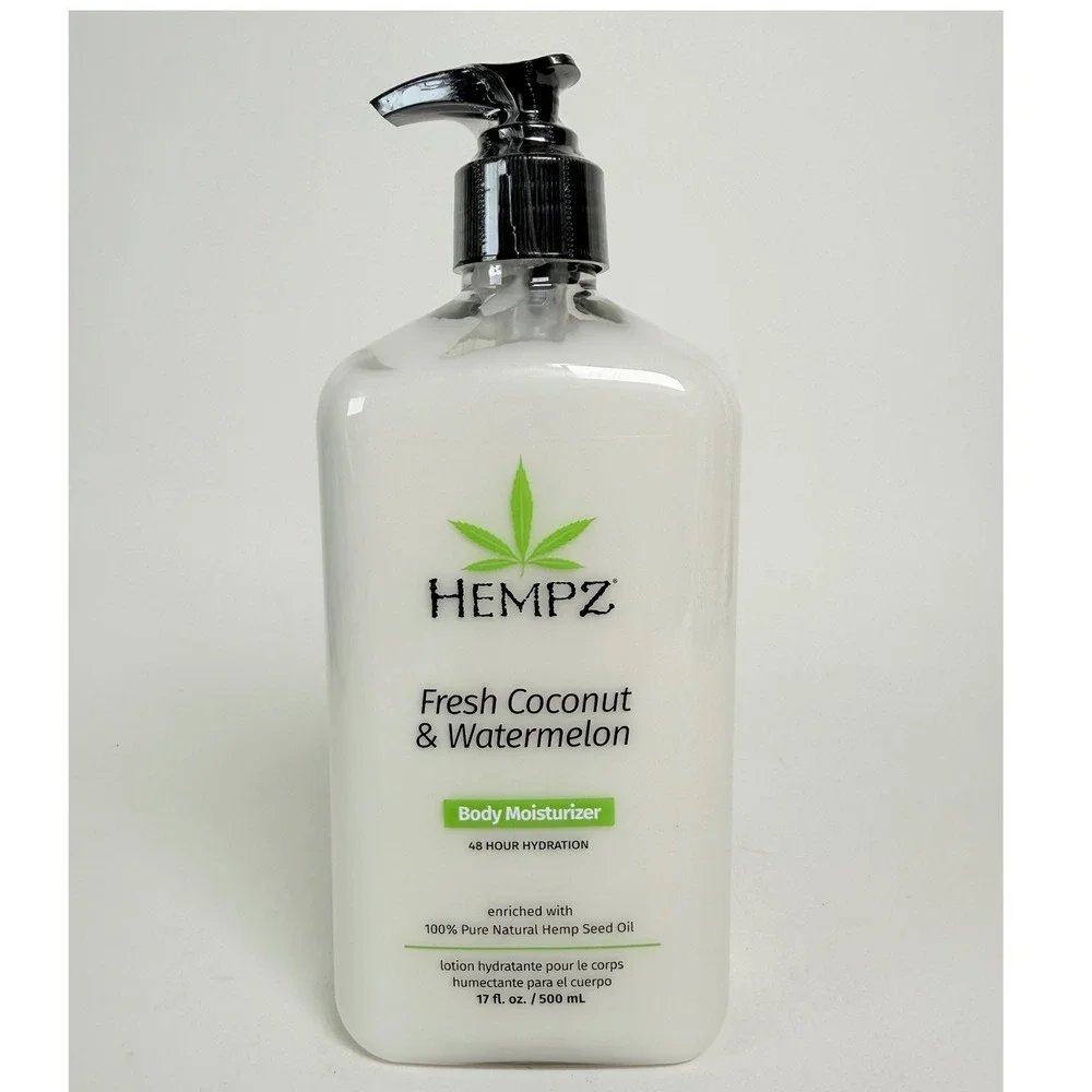 Hempz Fresh Coconut & Watermelon Body Moisturizer 17oz Hemp Seed Oil New